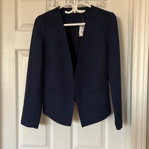 Navy cropped style blazer